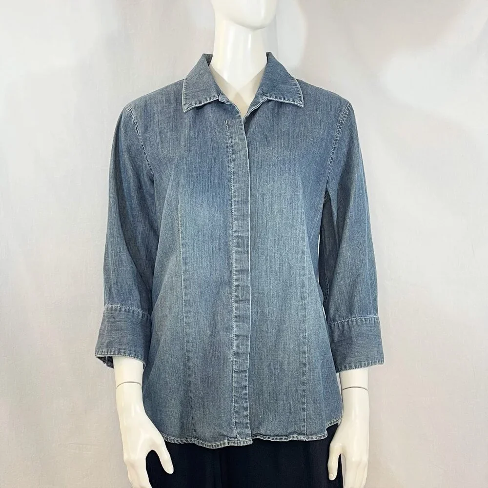 Denim Shirt | Chico's - Picture 2 of 9
